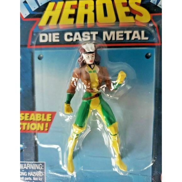 1997 Marvel Comics Toy Biz Heavy Metal Heroes Roque Die Cast Figure SH5 - Picture 2 of 3